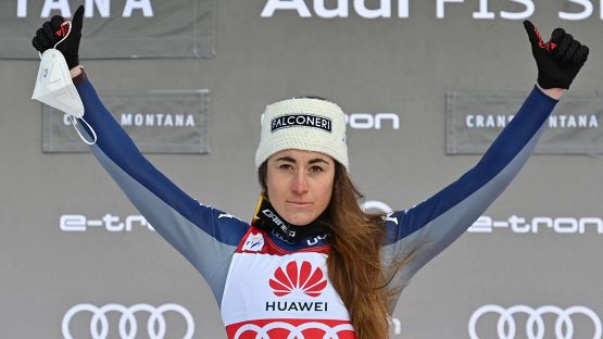 Sci: le foto della vittoria di Sofia Goggia a Crans-Montana