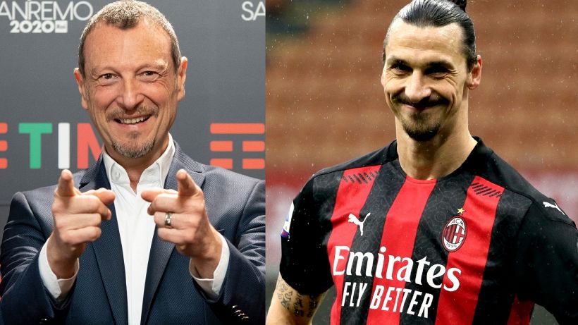 Sanremo: botta e risposta tra Amadeus e Zlatan Ibrahimovic