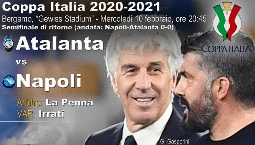 Coppa Italia 20-21, dove vedere Atalanta-Napoli in tv e streaming
