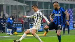 Inter-Juve, Vidal polemico al momento del cambio