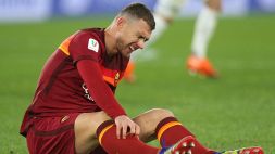 Roma, due settimane di stop per Dzeko