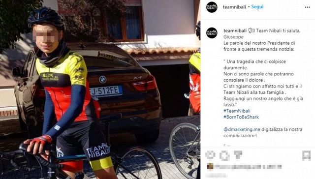 Tragedia in bici: muore Giuseppe Milone, promessa del Team Nibali