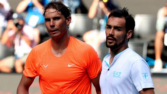 Rafa Nadal troppo forte per Fabio Fognini