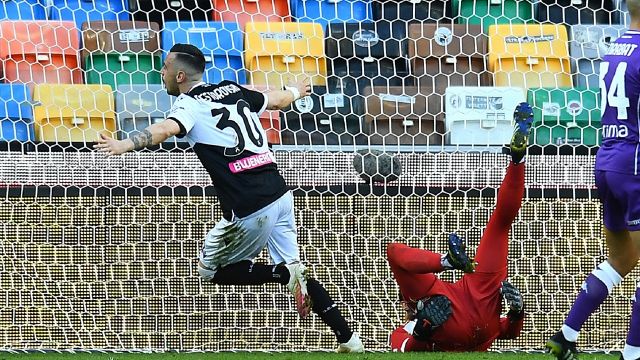 All'Udinese basta un guizzo di Nestorovski: 1-0 alla Fiorentina