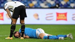 Chiellini a Rrahmani: "Dai alzati, non fare il buffone"