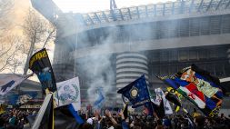 Milan-Inter, tifosi fuori San Siro prima del derby