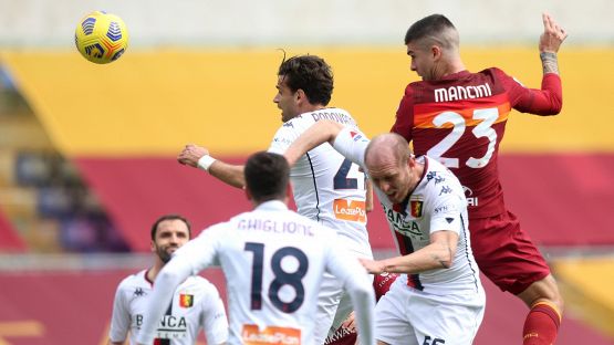 Roma-Genoa 1-0: decide Mancini, le pagelle