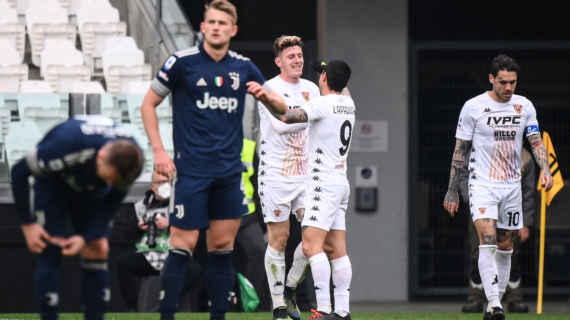 Serie A, Juventus-Benevento 0-1, le foto