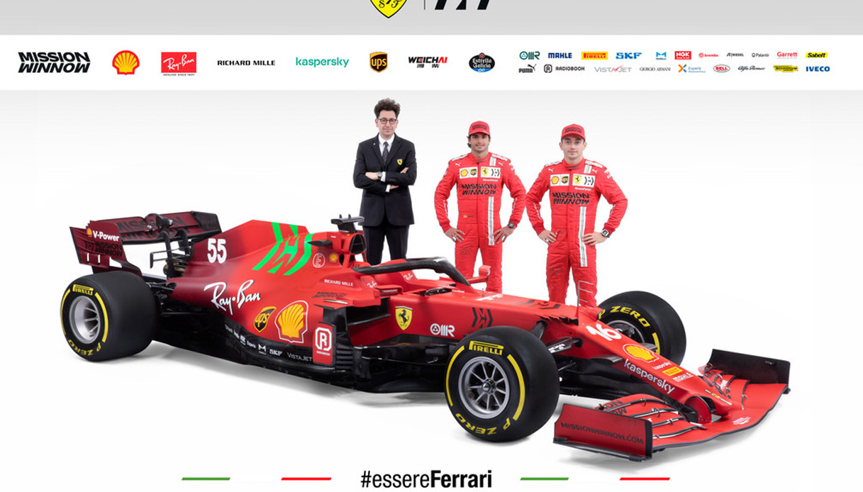 Formula 1, presentata la nuova Ferrari SF21