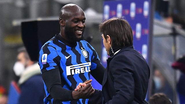 Inter, Lukaku saluta Antonio Conte