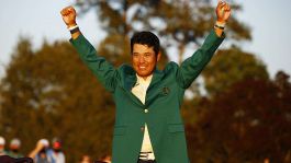 Augusta Masters, le foto della vittoria di Hideki Matsuyama