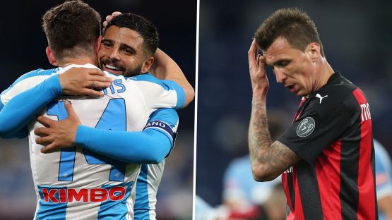 Il Napoli entra in zona Champions, il Milan scivola al quinto posto
