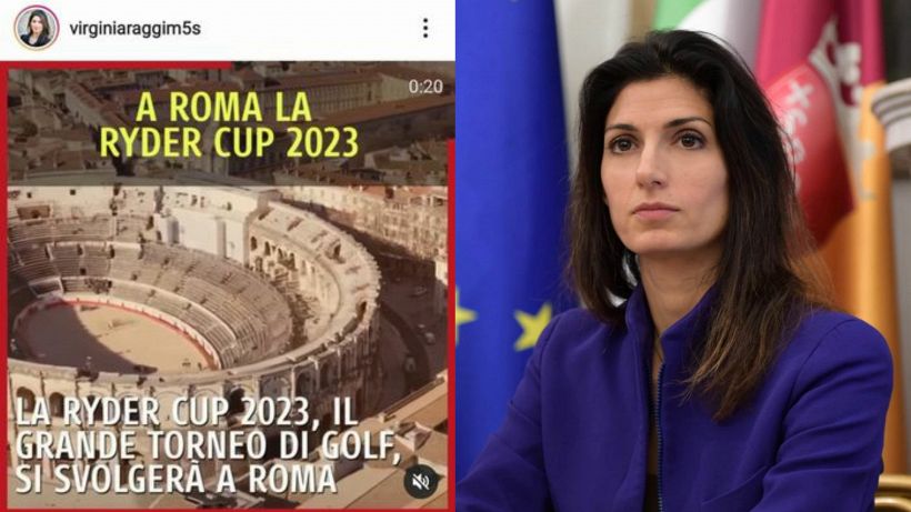 Ryder Cup a Roma: gaffe sul Colosseo è virale, Raggi nel mirino