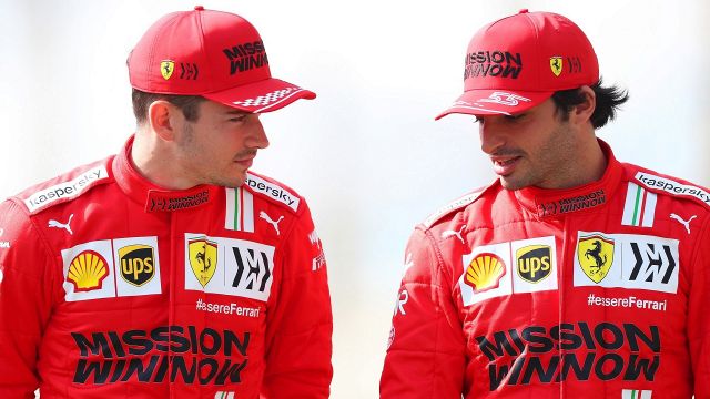 Ferrari, Leclerc e Sainz vogliono il 3° posto tra i costruttori