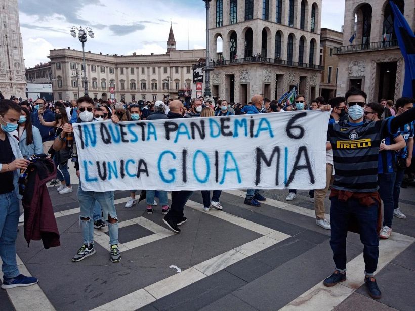 Tifosi Inter, festa a metà: Due nei nel giorno dello scudetto