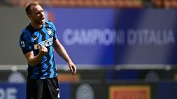 Il messaggio dell'Inter per Eriksen: "Forza Chris, siamo con te"