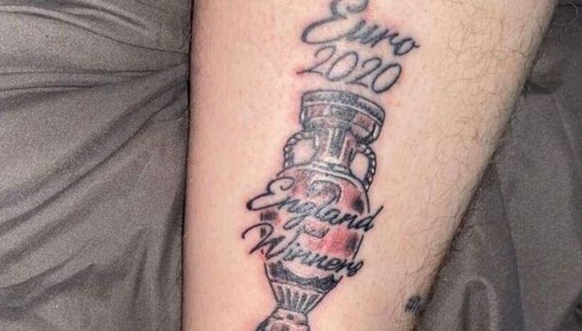 Euro 2020: Tatuaggio prima della finale, social scatenati