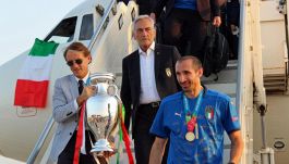 Italia campione d'Europa, azzurri a Roma con la Coppa