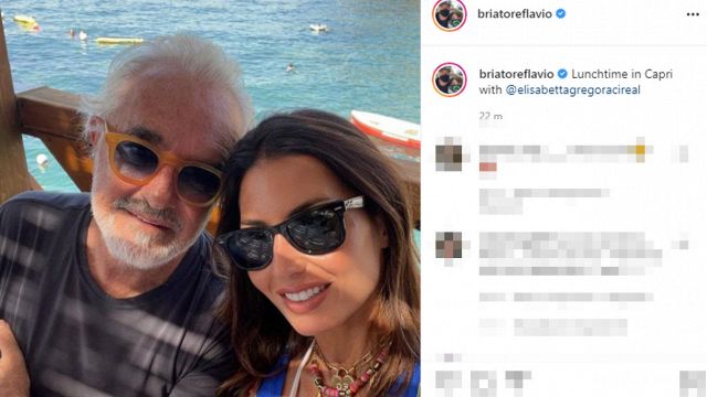 Flavio Briatore reaches Elisabetta Gregoraci in Capri: the announcement