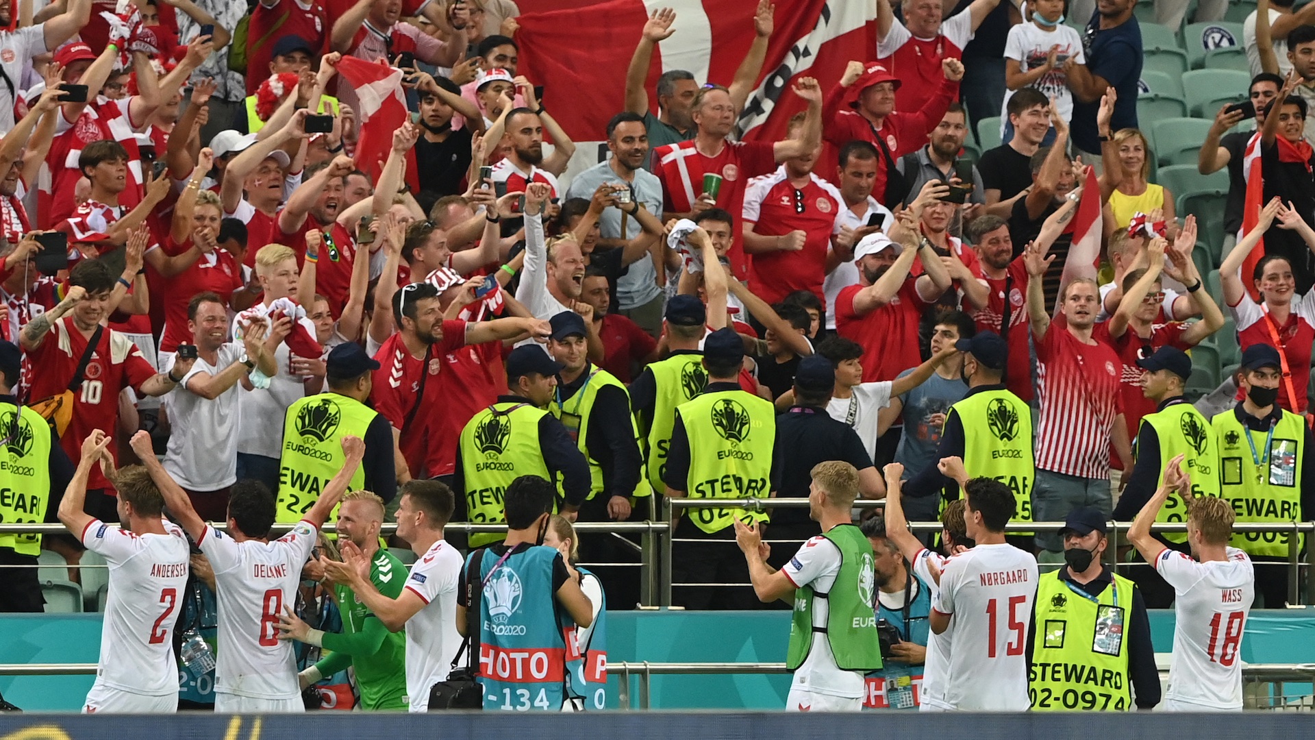 Euro 2020: Danimarca-Repubblica Ceca 2-1, le foto