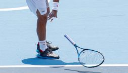 Olimpiadi: Fabio Fognini out lancia la racchetta e sbotta per il caldo