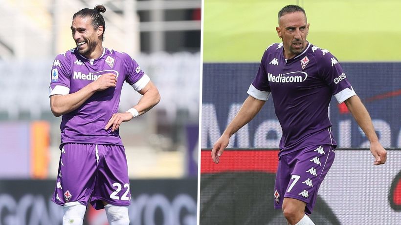 Fiorentina, doppio addio: salutano Ribery e Caceres