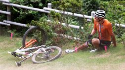 Mountain Bike, van der Poel caduto per un’incomprensione