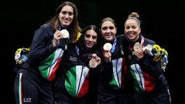 Tokyo 2020, il fioretto femminile è bronzo: le foto