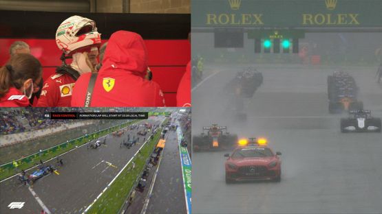 F1, Gp Belgio: la lunga attesa a Spa sotto la pioggia