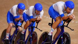 Ciclismo su pista, Mondiali: Ganna e soci in finale con la Francia