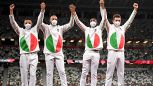Tokyo 2020, la festa sul podio della 4x100: 'Fatta la storia'