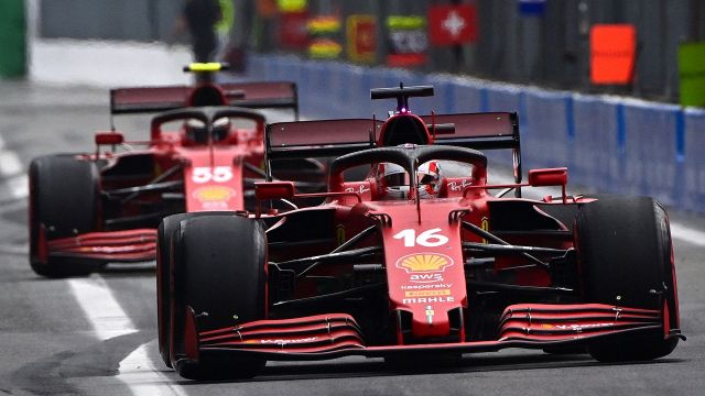 at Monza Leclerc and Sainz try to remain optimistic