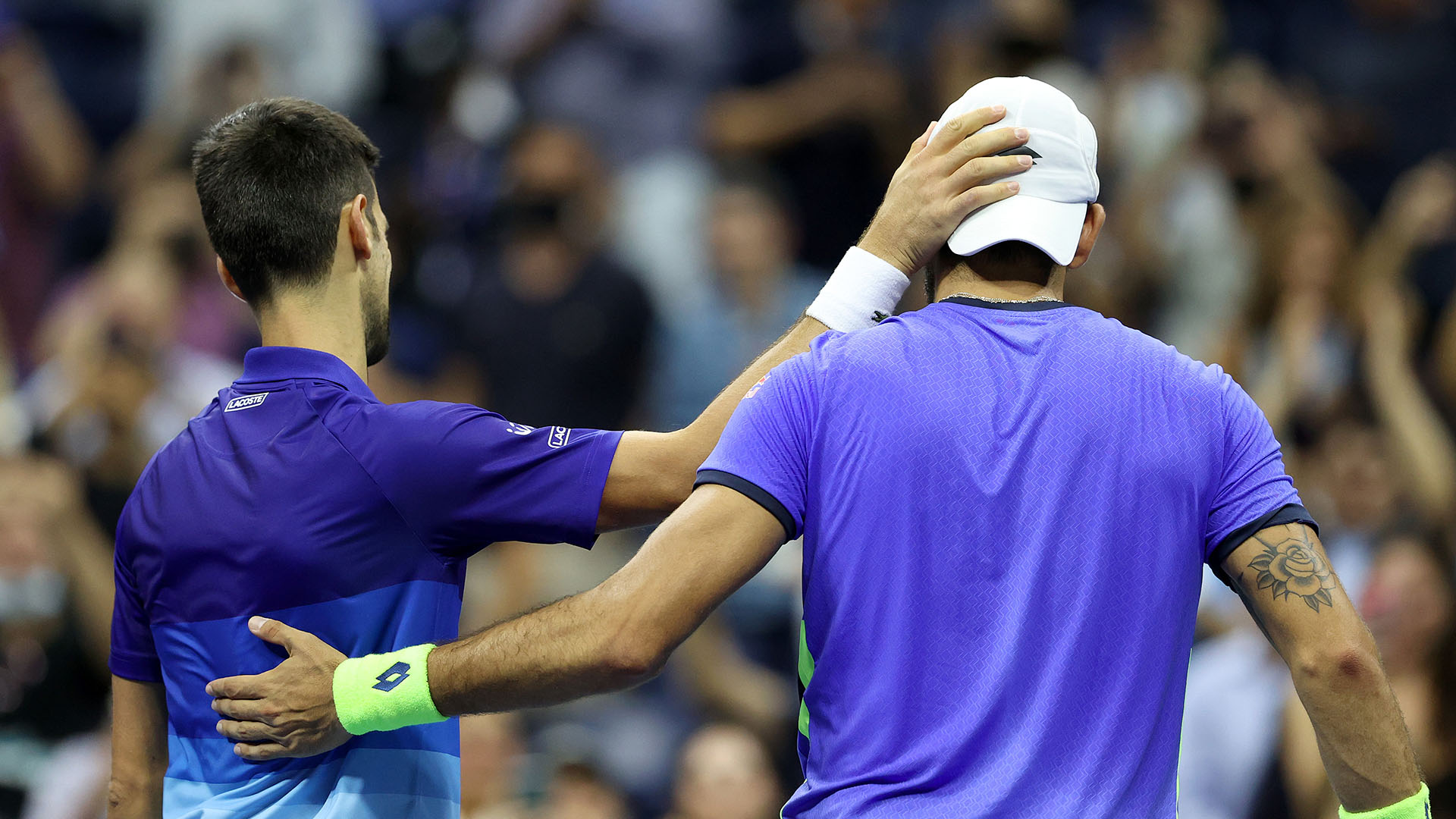 US Open: Berrettini-Djokovic, le foto del match