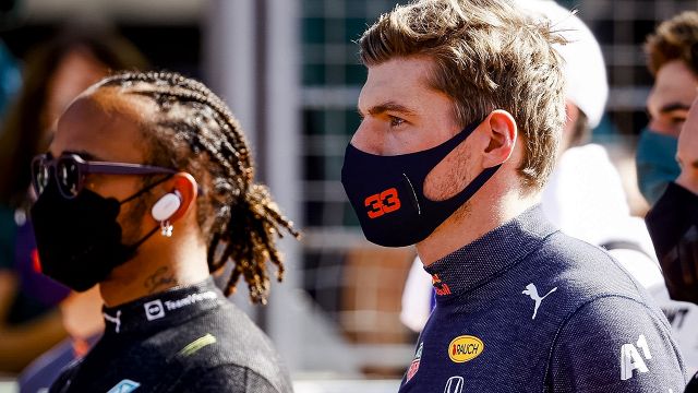 Lewis Hamilton-Max Verstappen, sparks at the press conference