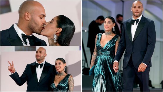 Venezia, Marcell Jacobs e Nicole Daza illuminano il red carpet