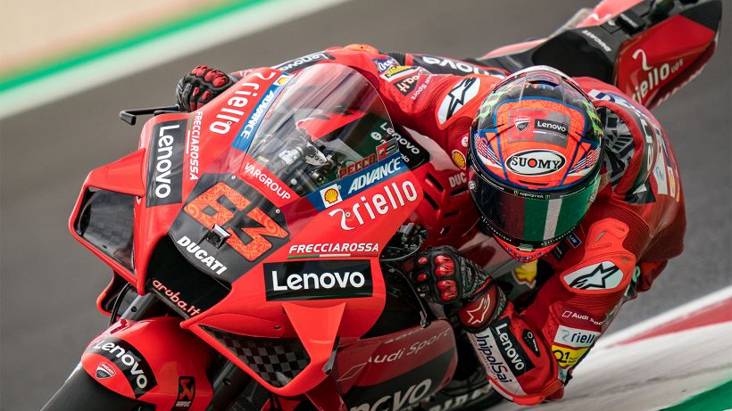 Motogp, dominio Ducati a Misano: pole per Bagnaia, 2° Miller