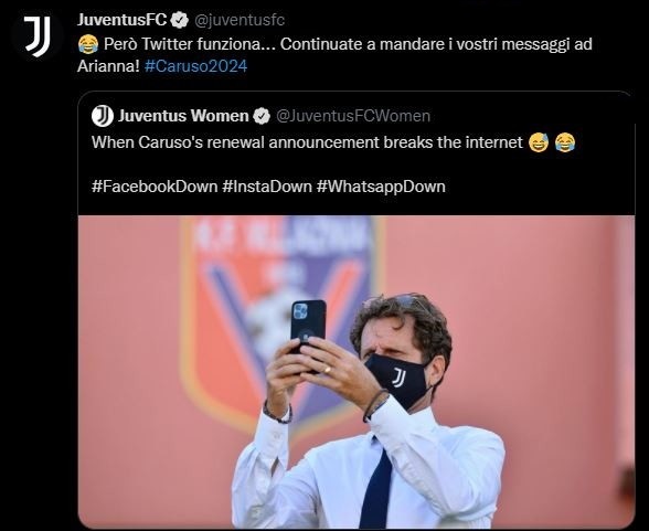 Juve, Inter, Roma: calcio ride sul down WhatsApp, Facebook e Instagram