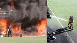 Andorra-Inghilterra, fiamme nello stadio a un giorno dal match