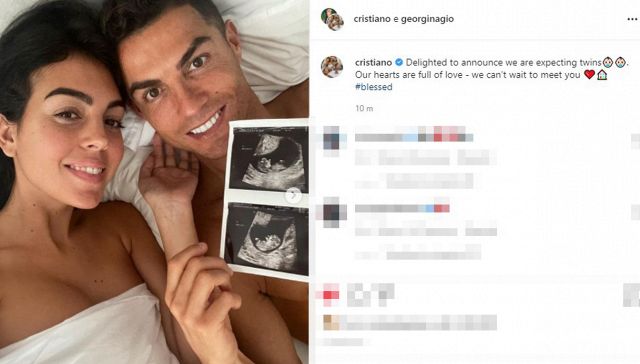 Georgina e Cristiano Ronaldo rompono il silenzio:aspettano due gemelli