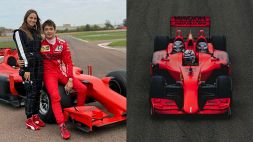 Ferrari: Leclerc porta la sua Charlotte Sinè a bordo di una F1