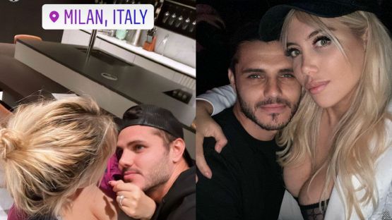 Icardi, Wanda, Suarez triangolo social: Mauro ci prova, lei reagisce