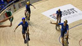 Ciclismo su pista, Ganna e compagni miglior squadra ai Giochi