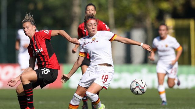 Serie A femminile: 1-1 tra Milan e Roma