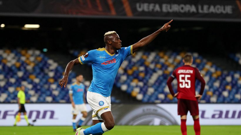 È sempre Osimhen: il Napoli si sblocca in Europa League
