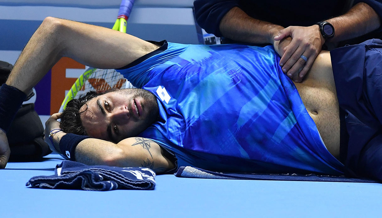 ATP Finals: rabbia e lacrime per Berrettini, costretto al ritiro