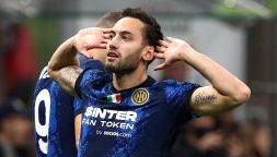 Derby, l'esultanza provocatoria di Calhanoglu: milanisti furiosi