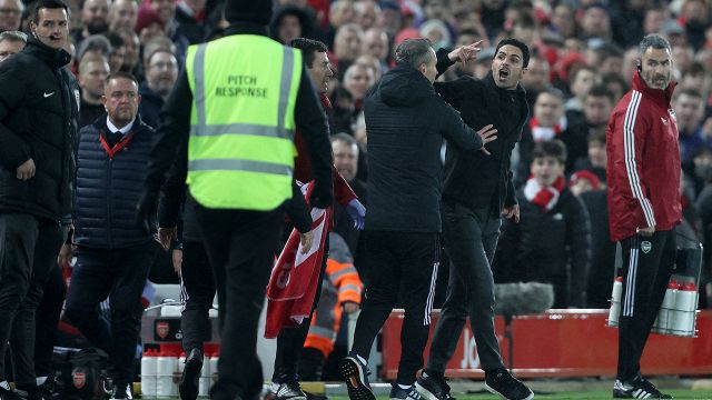Alta tensione in Liverpool-Arsenal: Klopp e Arteta quasi vengono alle mani