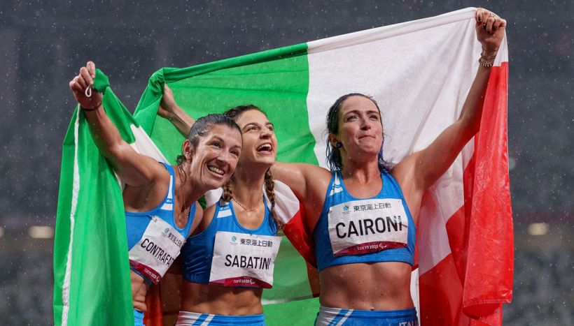 Rosolino e le campionesse paralimpiche con MSC in una challenge