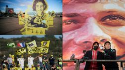 MotoGP, ultima di Rossi: Valencia si tinge di giallo, murales per Vale