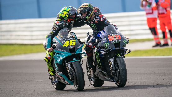 MotoGP, Quartararo: "Il 200° podio di Rossi? Se necessario lo farei passare"